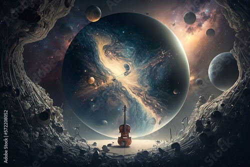 Celestial Symphony Cosmic Wonder Celestial Orchestra Digital Art | AI generated 
