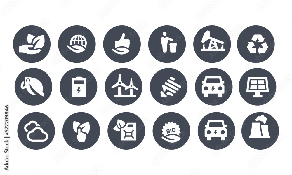 Ecology Icons vector design