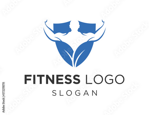 Logo about Fitness on a white background. created using the CorelDraw application.