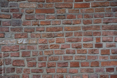 red brick masonry of various shapes and sizes
