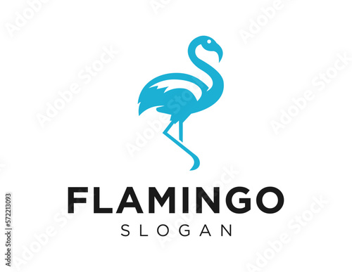 Logo about Flamingo on a white background. created using the CorelDraw application.