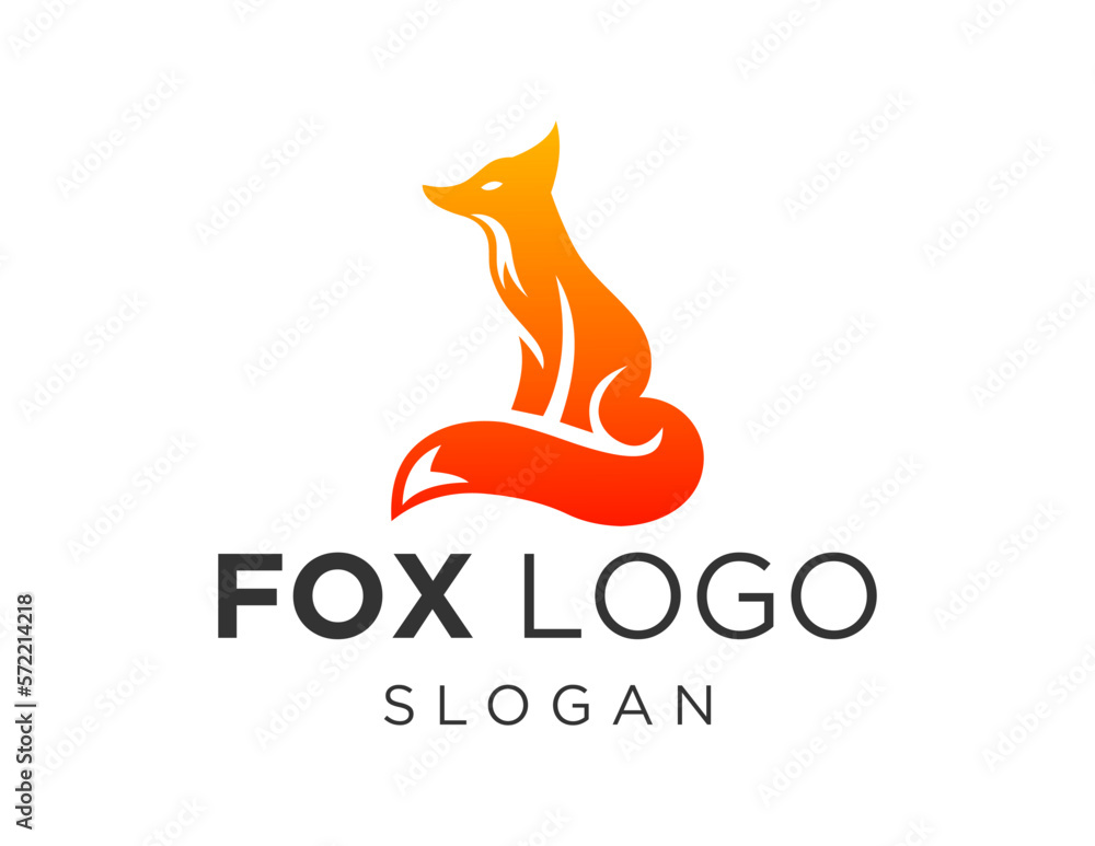 Logo about Fox on a white background. created using the CorelDraw application. Logo about Fox on a white background. created using the CorelDraw application.
