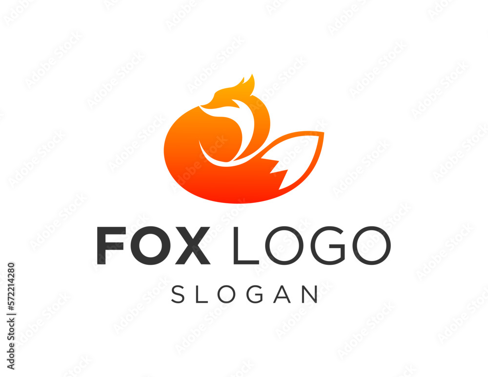 Logo about Fox on a white background. created using the CorelDraw application. Logo about Fox on a white background. created using the CorelDraw application.