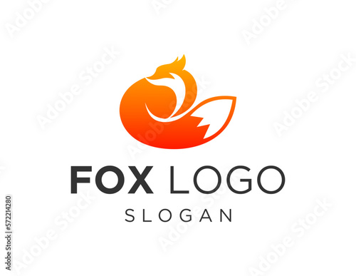 Logo about Fox on a white background. created using the CorelDraw application. © Muhammad