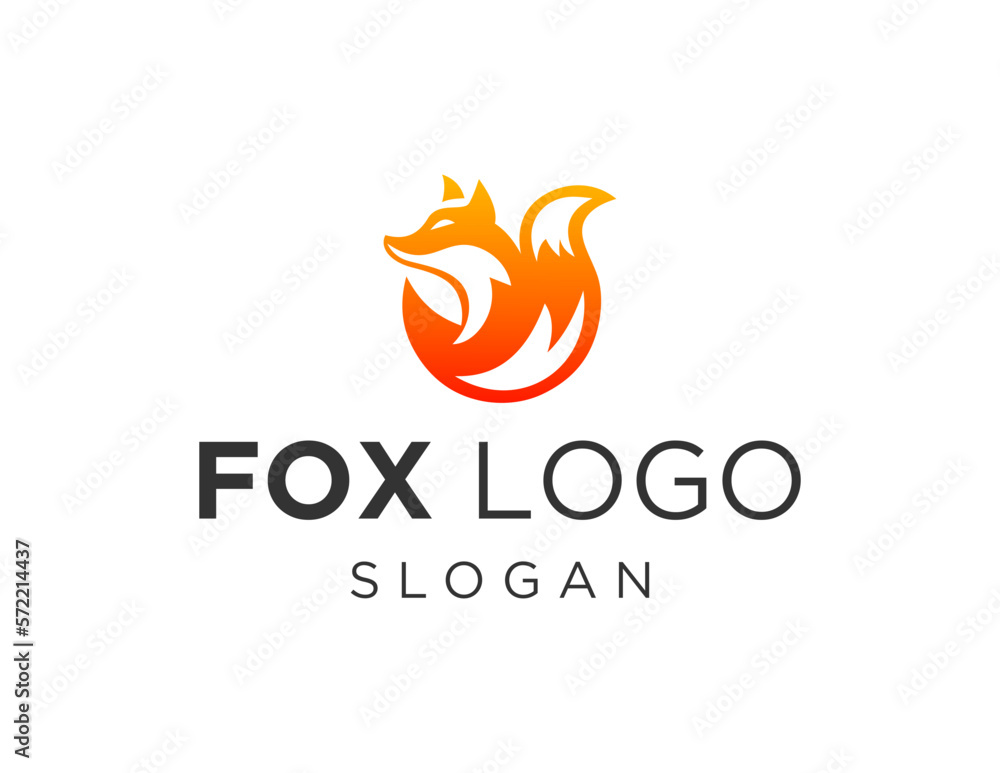 Logo about Fox on a white background. created using the CorelDraw application. Logo about Fox on a white background. created using the CorelDraw application.
