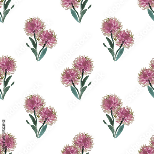 Watercolor illustration. Seamless background of mimosa flower for wedding card, poster, postcard , textiles, gift wraps