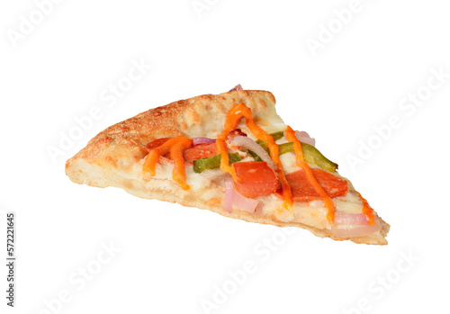 slice of pizza, fast food. png
