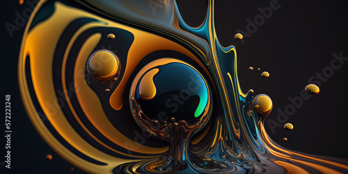Oil abstract illustration 