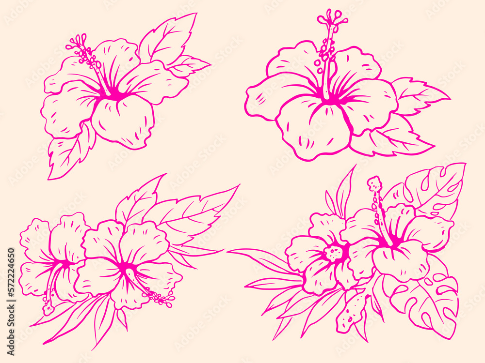 pattern with pink flowers vector for card decoration illustration pattern with pink flowers vector for card decoration illustration