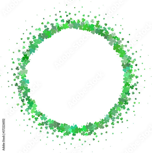 clover circle frame for St. Patrick's Day 