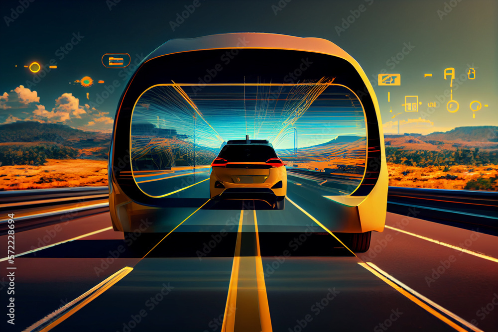 Intelligent transportation system (IoT) enabled smart car (HUD) concept