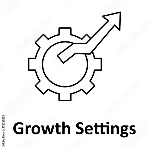  Growth vector icon easily modify

