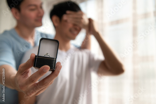 LGBT couples have shown their love for each other by wearing engagement rings. to confirm that they will live together forever