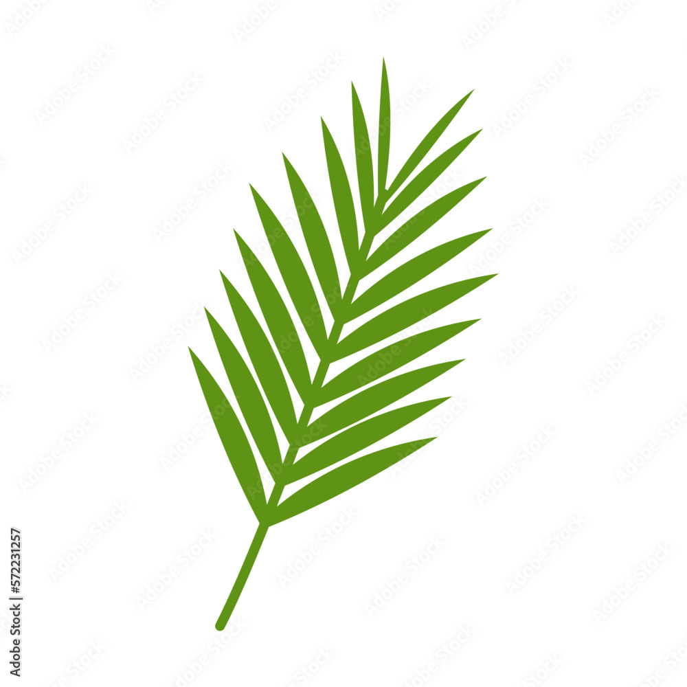 Fototapeta premium Flat Tropical Leaf