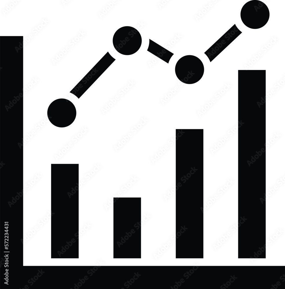 Line chart Vector Icon Design Illustration Line chart Vector Icon Design Illustration