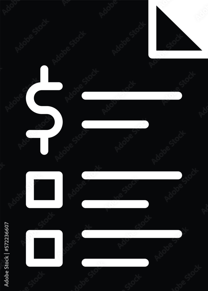 Invoice Vector Icon Design Illustration Invoice Vector Icon Design Illustration
