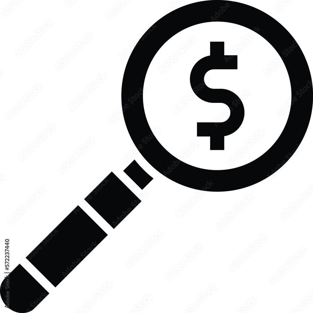 Magnifying Vector Icon Design Illustration Magnifying Vector Icon Design Illustration