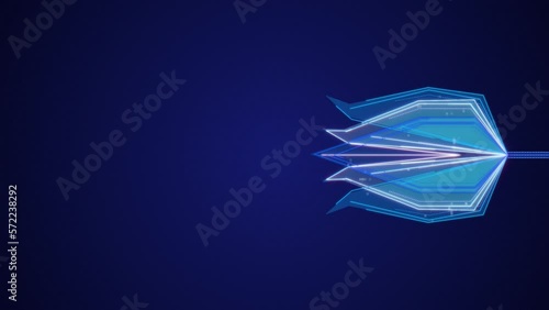 Technological flower grows and blooms