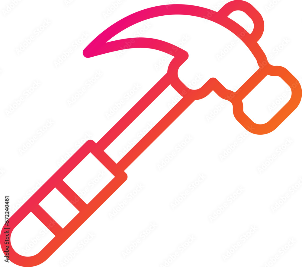 Hammer Vector Icon Design Illustration Hammer Vector Icon Design Illustration