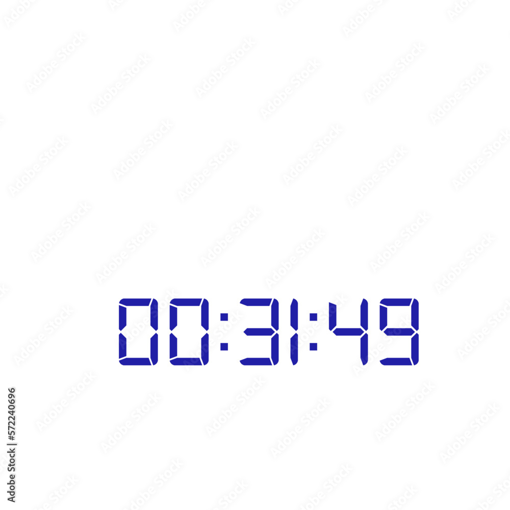 Digital clock icon vector design illustration. Digital clock icon vector design illustration.