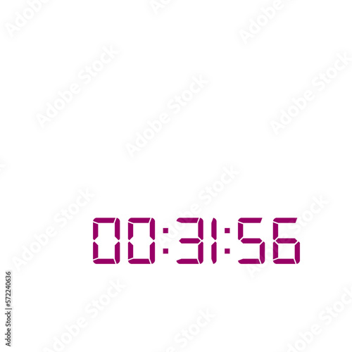Digital clock icon vector design illustration.