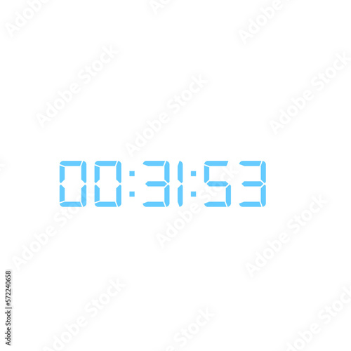 Digital clock icon vector design illustration.