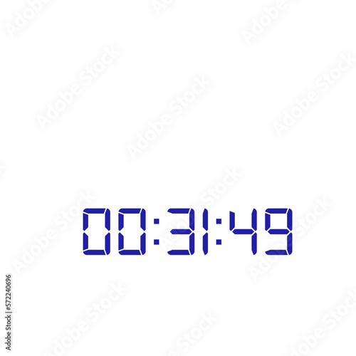 Digital clock icon vector design illustration.