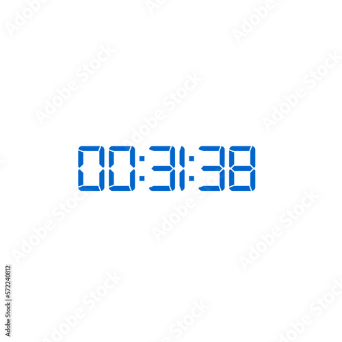 Digital clock icon vector design illustration.