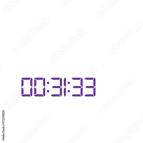 Digital clock icon vector design illustration.