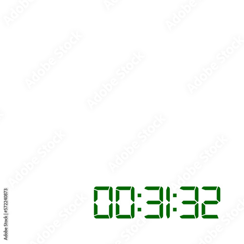 Digital clock icon vector design illustration.