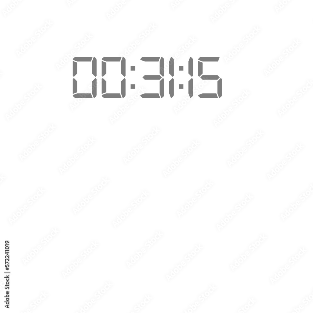Digital clock icon vector design illustration. Digital clock icon vector design illustration.