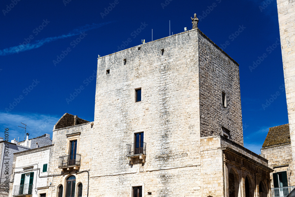 Stone building in small italian village