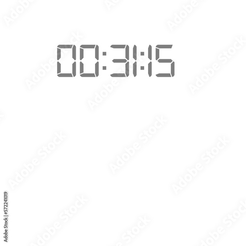 Digital clock icon vector design illustration.