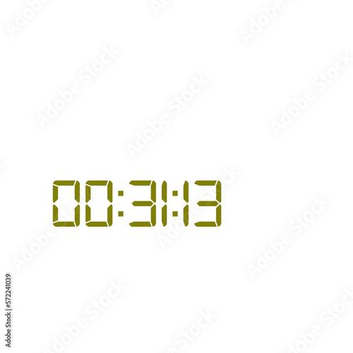 Digital clock icon vector design illustration.