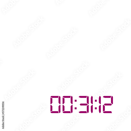 Digital clock icon vector design illustration.