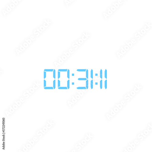 Digital clock icon vector design illustration.