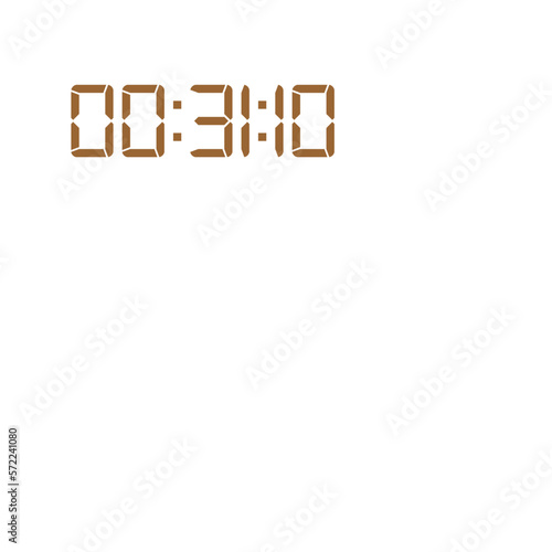 Digital clock icon vector design illustration.