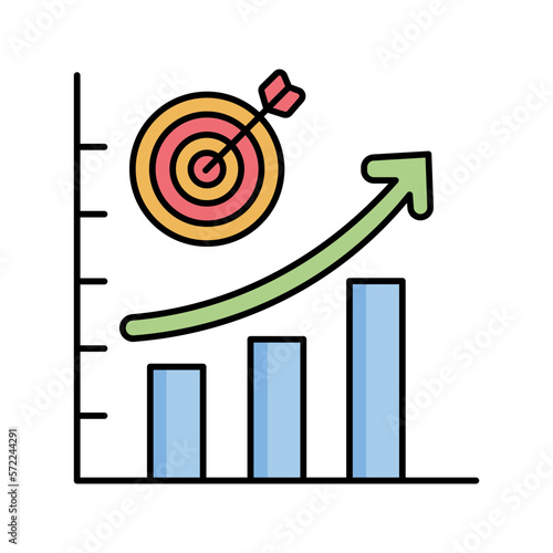  Growth vector icon easily modify

