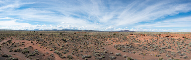 Papier peint photo Pantone 2025 Mocha Mousse Great natural landscape of the Wupatki National Monument desert  © Adolf
