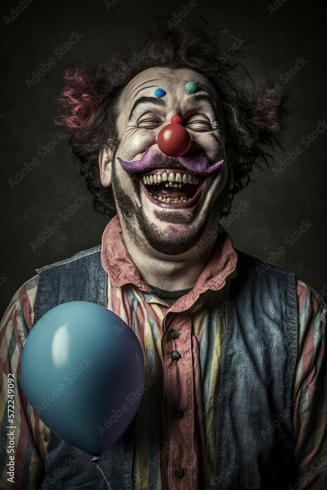Joker Clown Laughing Hysterically