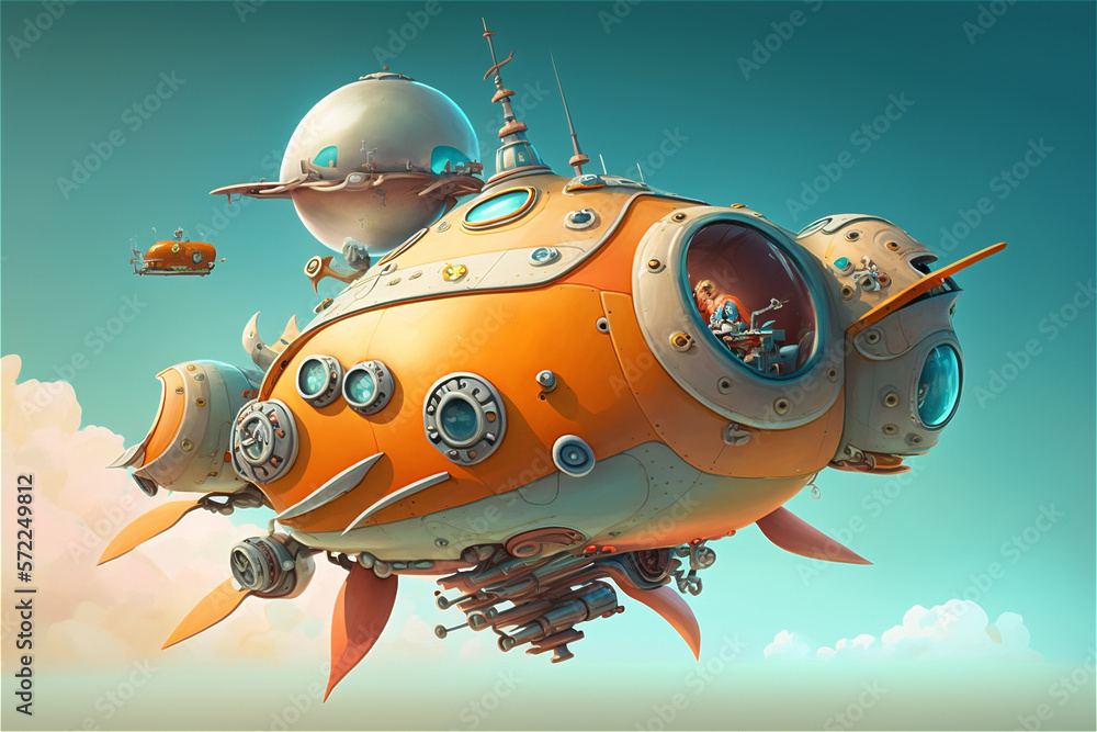 Funny alien space ship Funny alien space ship