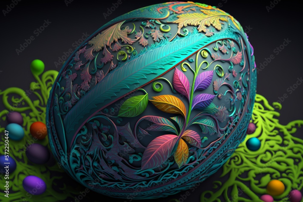 Ostern Eier Fantasy Bunt Generative AI Ostern Eier Fantasy Bunt Generative AI