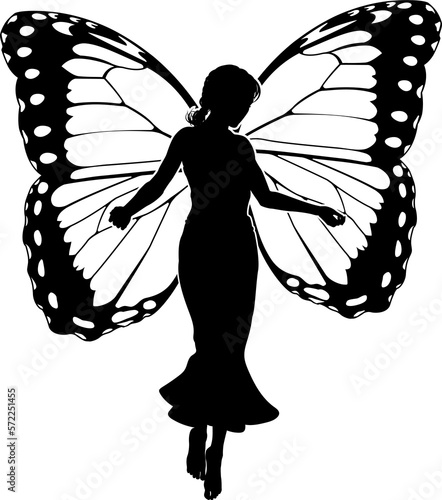 A Fairy in Silhouette With ...