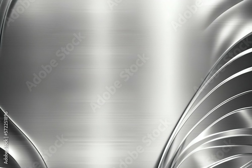 Metal silver aluminium background. Generative AI