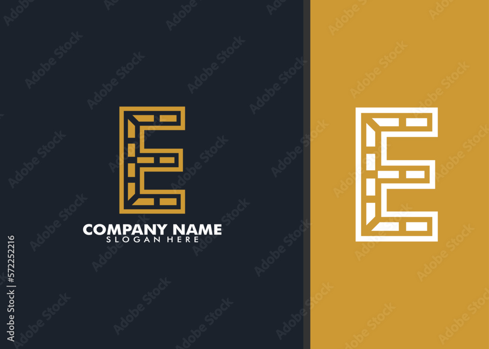 Monogram letter E elegant logo design, Modern Initial letter E logo Monogram letter E elegant logo design, Modern Initial letter E logo