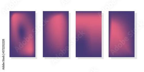 A set of pastel, trendy gradients.  Background 2023. Palette for decoration and design.  Isolated templates. Purple and pink vector