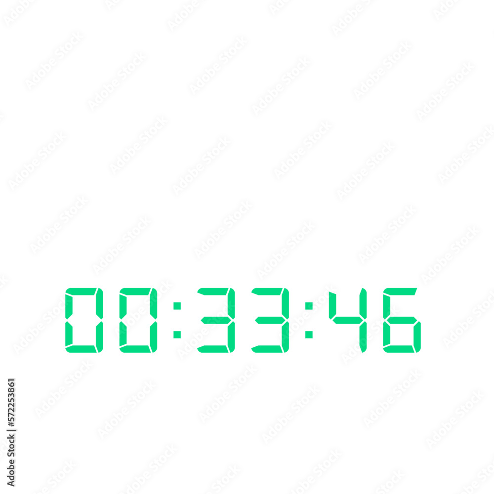 Digital clock icon vector design illustration. Digital clock icon vector design illustration.