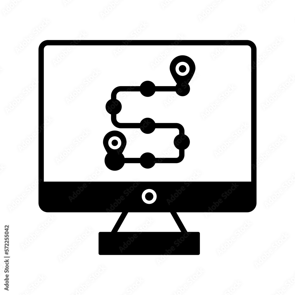 Rout map vector icon easily modify
Rout map vector icon easily modify