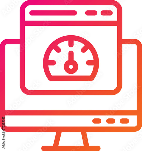 Speed test Vector Icon Design Illustration