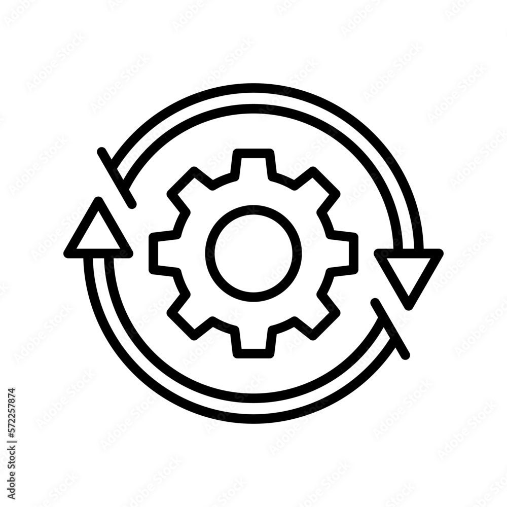 Gear reload icon. sign for mobile concept and web design. vector illustration Gear reload icon. sign for mobile concept and web design. vector illustration